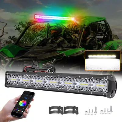 For Polaris Ranger XP 1000 20Inch Spot RGB LED Light Bar Chase Strobe Flashing  • $69.99