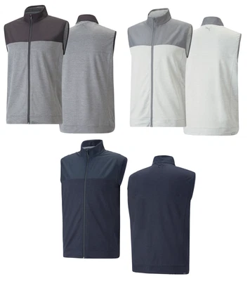 $100.12 • Buy Puma Mens CLOUDSPUN Colorblock Full Zip Golf Vest 537465 - New 2023