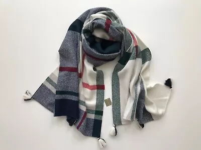 J.Crew NWT Women’s Scarf In Oversized Plaid • $38.25