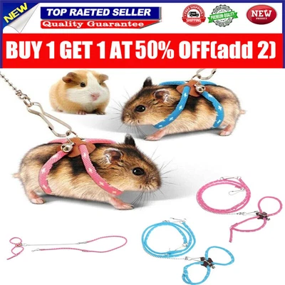 £5.78 • Buy 1x Ferret Hamster Squirrel Rat Harness Lead Leash Small Animal Pet Supplies  NQ