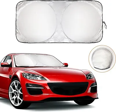 Reflective Car Windscreen Sun Shade Foldable UV Blind Visor Protector 150 X 70cm • £4.95