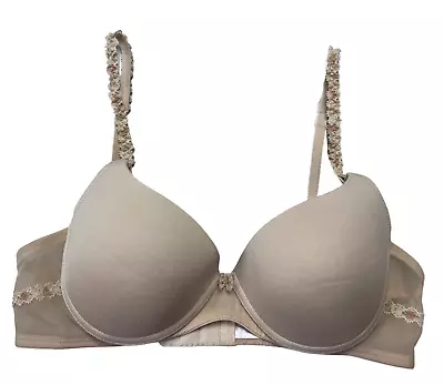 Wacoal 34B Bra Petite Push Up Size Nude Beige Padded Underwire • $22.97