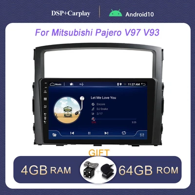 $255 • Buy 9  Car Radio GPS Navi For Mitsubishi Pajero V97 V93 2006-2013 DSP Carplay BT RDS