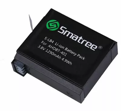 Smatree 1290mAh Replacement Battery For GoPro HERO4 HERO 4 • $23.95