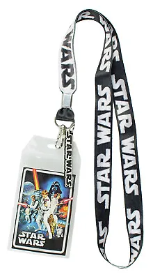 $8.95 • Buy Star Wars ID Lanyard With Clear Badge Holder And Rubber Logo