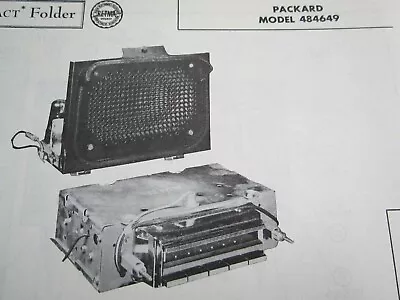 1957 Packard 484649 Radio Photofact • $10