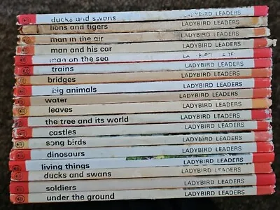 18 Books Series 737 Ladybird Leaders Trains Soldiers Water Vintage Books L4 • £29.95