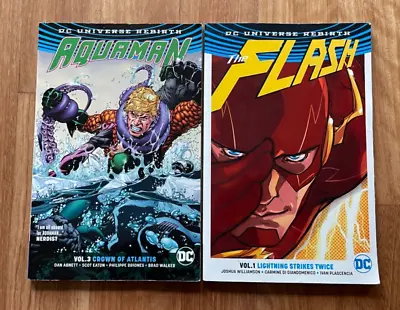 $24 • Buy 2017 DC Universe Rebirth #3 Aquaman Crown Of Atlantis #1 The Flash Colour Comic