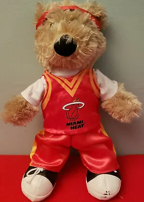 Rare Miami Heat 2006 Nba Champion 14” Plush Teddy Bear Long Pants Shoes Headband • $12.99