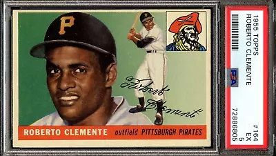 1955 Topps #164 Roberto Clemente RC PSA 5 Nice! HOF Pittsburgh Pirates 6805 • $4950