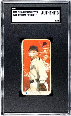 1910 Piedmont Cigarettes (T206) Iron Man Mcginnity SGC A • $175