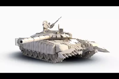 1/72 Cold War Soviet T-72B3 MBT With Armor Attachment Tank Kit Model(3D Printed) • $24.98