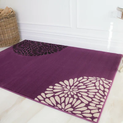 £11.95 • Buy Purple Floral Rugs Classic Cheap Living Room Rug Small Large Rugs Hallway Runner