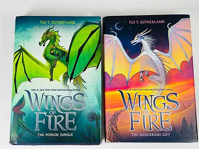 Wings Of Fire Books 13 14 HC The Poison Jungle The Dangerous Gift Set Of 2 • $18.39