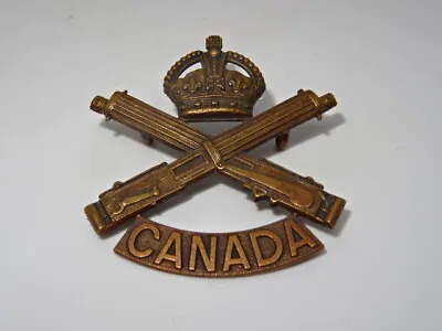 Canadian Army Military Cap / Hat Badge - Machine Gun Corps Canada • £39.95