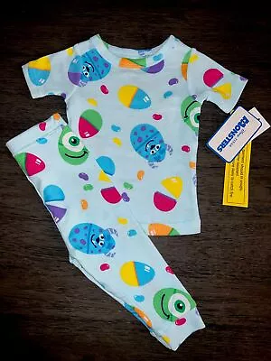 Disney Pixar Monsters Inc Pajama Set Easter Jelly Bean Cute NWT • $17.99