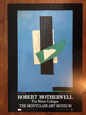 Vintage Robert Motherwell Music Collage Montclair Art Museum Poster • $79