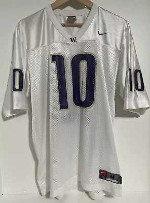 UNIVERSITY OF WASHINGTON HUSKIES U OF W NCAA FOOTBALL JERSEY NIKE #10 Dawgs M • $45