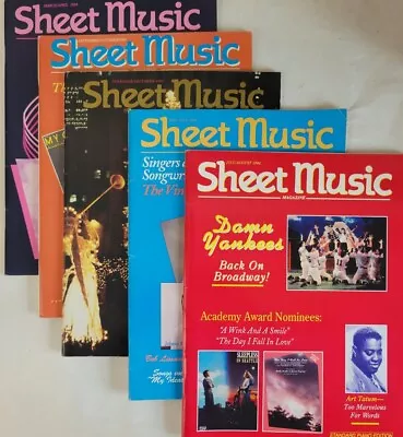 Vintage Sheet Music Magazine Lot Of 5 Magazines 1994 • $11.69