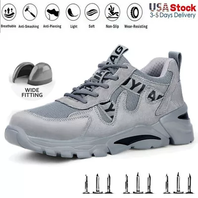 Indestructible Safety Work Shoes Steel Toe Lightweight Work Boots Mens' Sneakers • $43.23