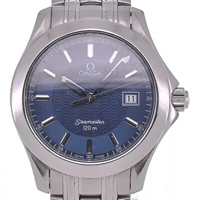 OMEGA Seamaster 120M 2511.81 Date Blue Dial Quartz Men's Watch B#129347 • $1187.95