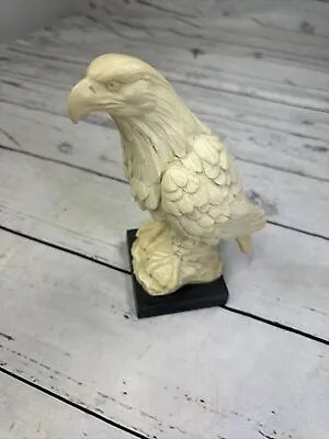 A SANTINI Eagle Sculpture White Perched Signed A. Santini Made In Italy • $26.13