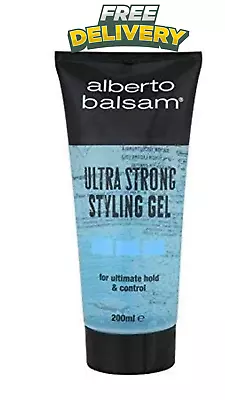 Alberto Balsam Ultra Strong Hair Styling Gel For Ultimate Hold And Control 200ml • £6.65