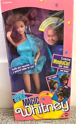 Barbie Style Magic WHITNEY Wondra Curl  Doll 1988 Mattel  - NRFB MIB • $115