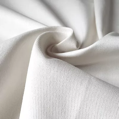 £1.15 • Buy Ivory 100% Cotton Twill Heavy Woven Fabric – Jeans, Workwear, Drill, 150cm Wide