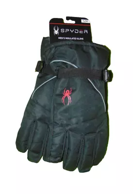 Spyder Black Insulated Ski Gloves S/m Men New • $19.80