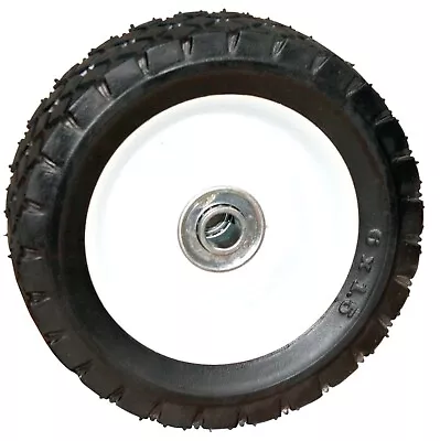 6x1.5 6  X 1 1/2  Diamond Tread Deck Lawn Mower Wheel Metal Rim / Hard Rubber  • $14.95