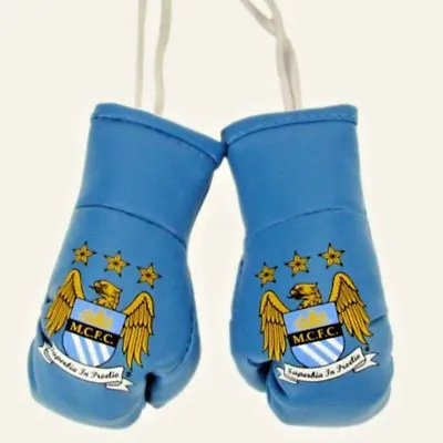 Manchester City F.c Official Product Car Hanging Boxing Gloves One Size  • £7.99