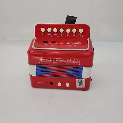 Vintage SCHYLLING Little RED ACCORDION Size Mini / Untested • $24.99