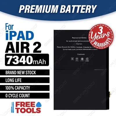 £16.70 • Buy Genuine Battery For IPad Air 2 Replacement A1547 7340mAh 100% CAPACITY