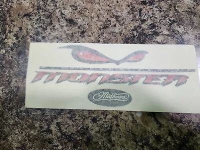 MATHEWS Archery Decal MONSTER BOW Decal 7  X 3  • $6.99