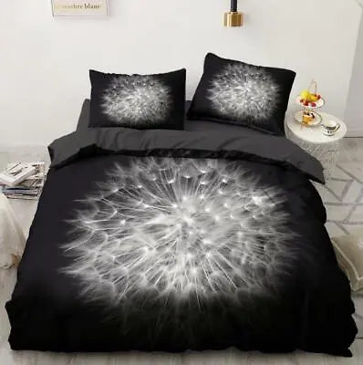 3D Dandelion ZHUB784 Bed Pillowcases Quilt Duvet Cover Queen King Zoe • £83.99