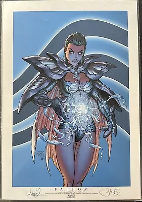 FATHOM 13X19 2006 LTD MICHAEL TURNER COVER C  #4 VOL 4 SIGNED PRINT 43/100 W/COA • $150