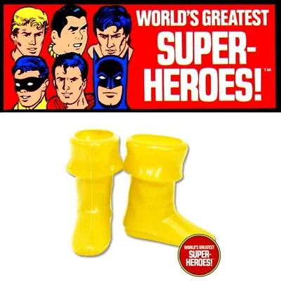 Mego Shazam Custom Yellow Boots For Worlds Greatest Superheroes 8” Action Figure • $8.99