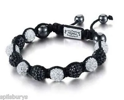 £37.50 • Buy Shimla Stainless Steel Luxury Black & White Bracelet Rrp £75.00