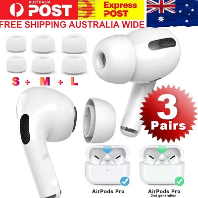 6PCS Soft Silicone  Ear Tips Ear Plug Airpods Pro 1st / 2nd Generation  Cover Au • $5.93