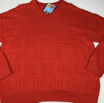 NWT Men's Red Textured Sweater Size XL - LEGO Collection X Target MSRP $40 • $22