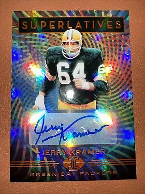 Jerry Kramer AUTO 2020 Panini Illusions Superlatives #SU 1 Green Bay Packers HOF • $5