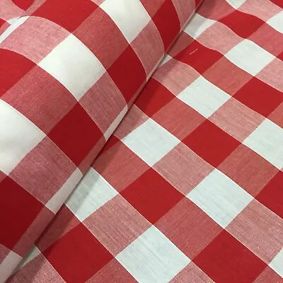 Timeless 1-inch Gingham Check Polycotton Fabric - 44  Wide - M31 Mtex • £4.50