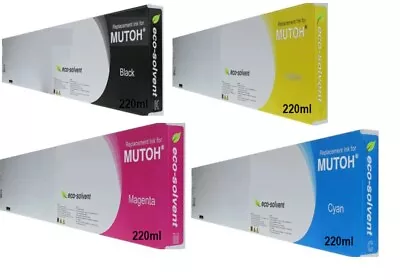 COMPATIBLE MUTOH ECO SOLVENT INK CARTRIDGE ValueJet 1204 1304 628 220ML • $39.95