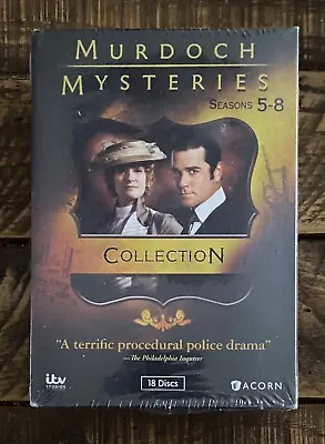 Murdoch Mysteries Collection’ Seasons 5 - 8 DVD (18 Disc DVD Box Set) Sealed • $55