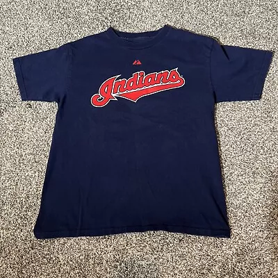 CLEVELAND INDIANS Baseball Victor Martinez #41 Youth Large T Shirt  Jersey 2008 • $19.50