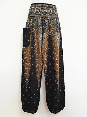 Ladies Harem Pants Baggy Bohemian Aladdin Genie Hippy Baggy Yoga Trousers HPC • $12.84