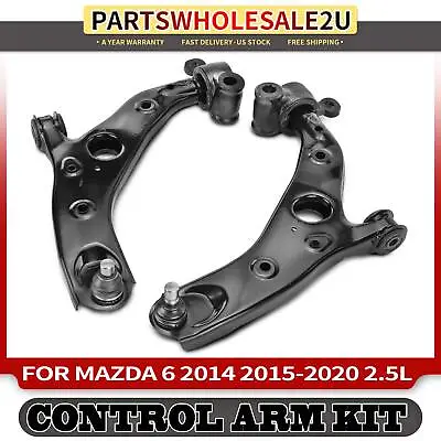 2x Front Left & Right Lower Control Arm W/ Ball Joint For Mazda 6 2014 2015-2020 • $105.99