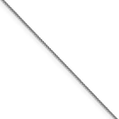 1mm 18k White Gold Diamond Cut Spiga Chain Necklace • $628.98