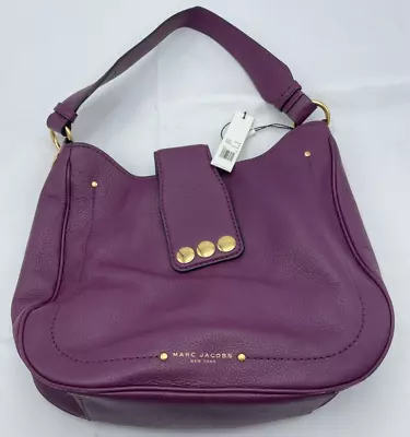 Marc Jacobs Women's Aubergine M0011987 Hobo Leather Purse NEW WITH TAGS • $128.99